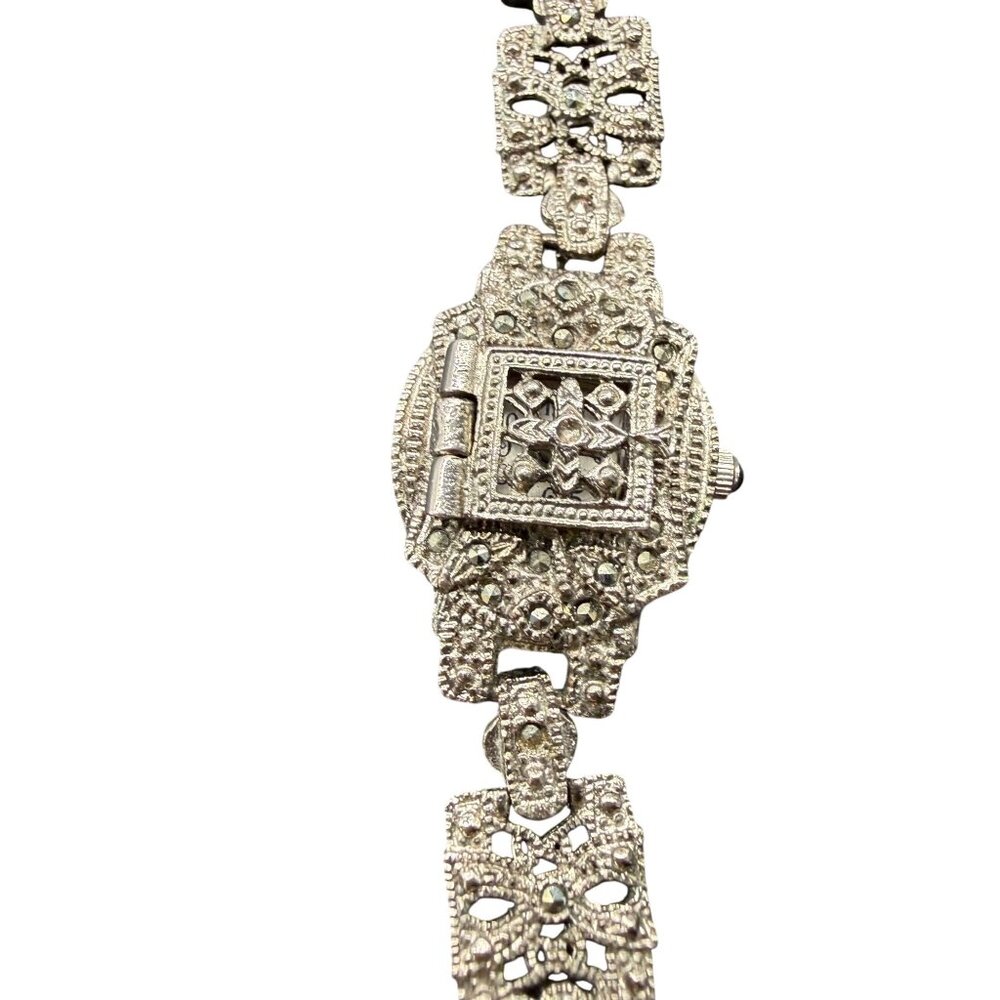 Pieve Nicol Women's Wrist Watch Marcasite Embellished Japan Movement Quartz